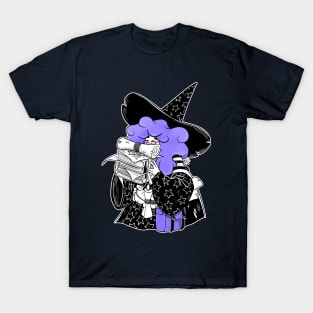 The Bookworm Witch - Purple Hair T-Shirt